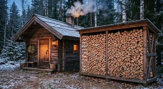 Укладка дров в Калининце, улица Южная, 35